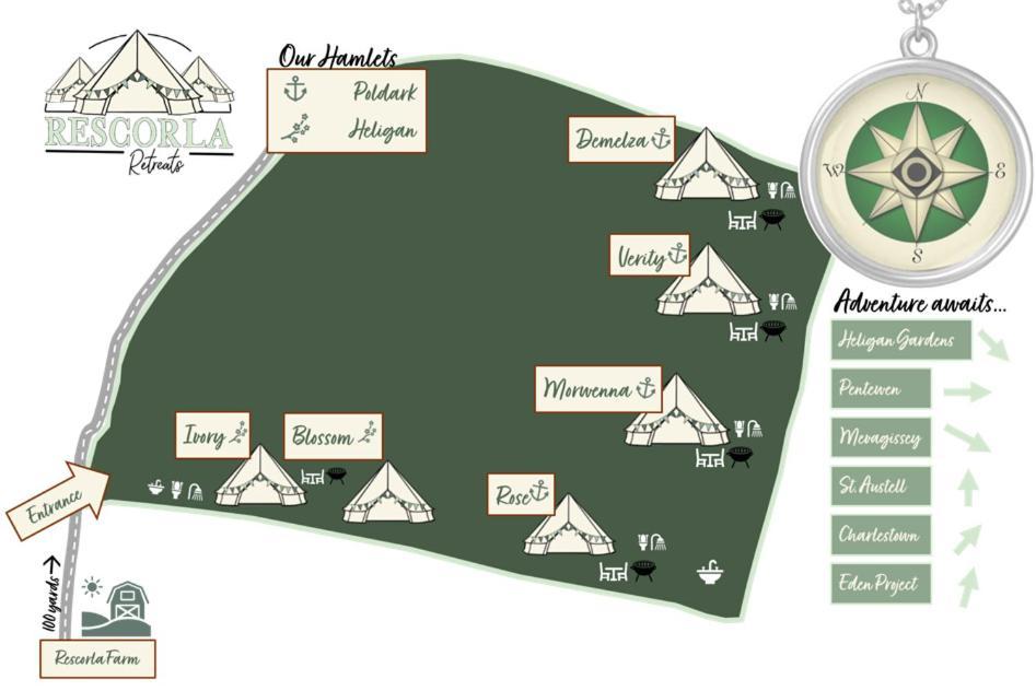 Rescorla Retreats - Ivory * St Austell